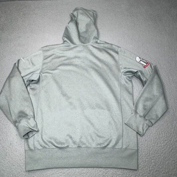 Atlanta Falcons Hoodie Men Medium Gray Nike Super Bowl LI 2017 Sweatshirt NFL - Picture 3 of 14